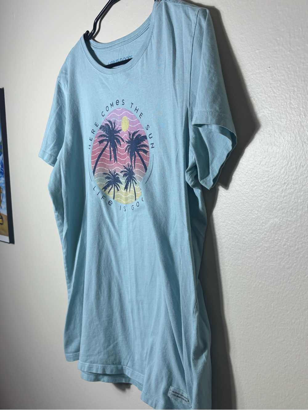 2 Pack Women’s Life Is Good Tshirt Sz L Beachy Summer Pattern - Picture 13 of 16
